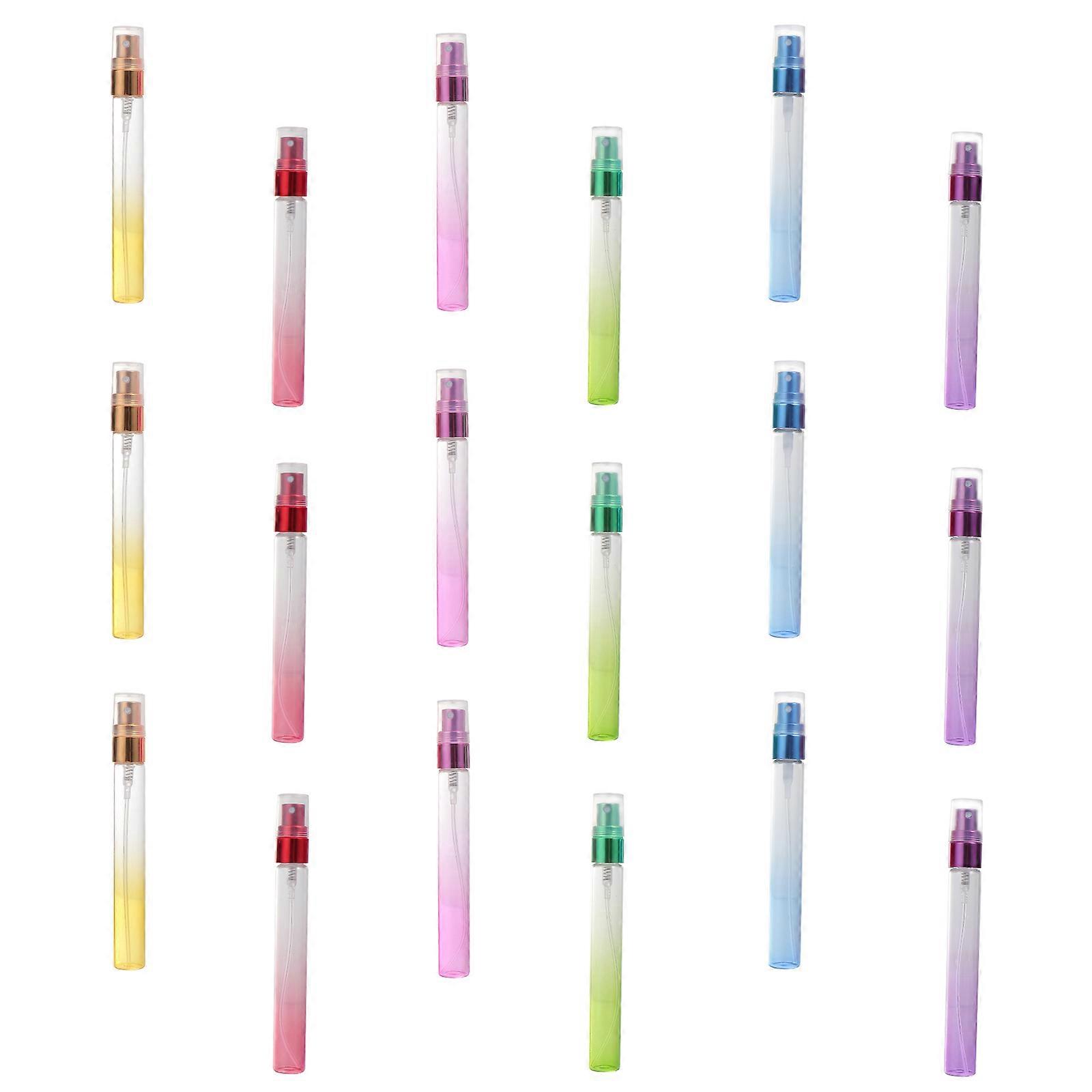 18Pcs Empty Small Spray Bottles For Perfume Storage Ideal For Women In Assorted Color Featuring Round Top Design