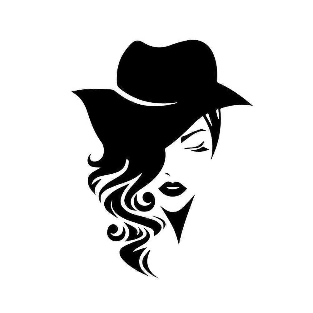 Barber Shop Wall Decals For Sofa Background Featuring Modern Style And Decorative Function In Black 1Pcs