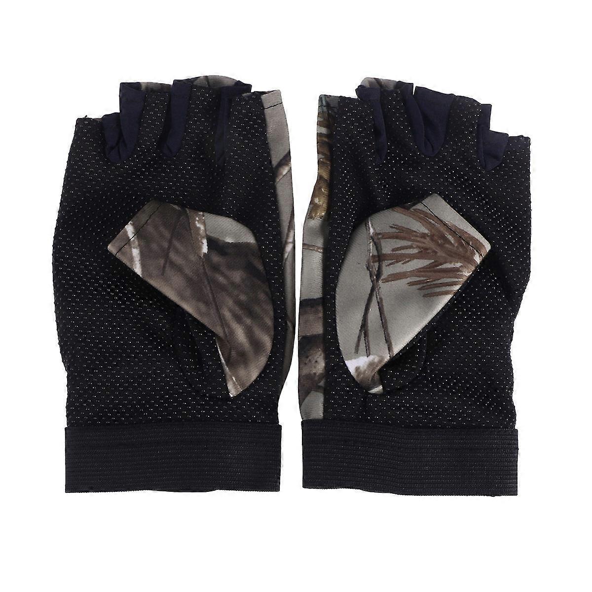 Camouflage Gloves Men Fishing Gloves Designed For Daily Use 16x10.5x0.2cm Comfortable 1 Pair