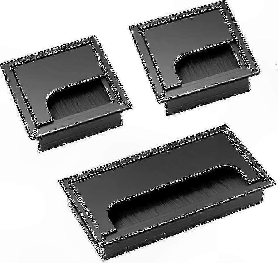 Cable Management Pass-Through Desk Cover for Desktop Organization 80x80mm Exit Solution