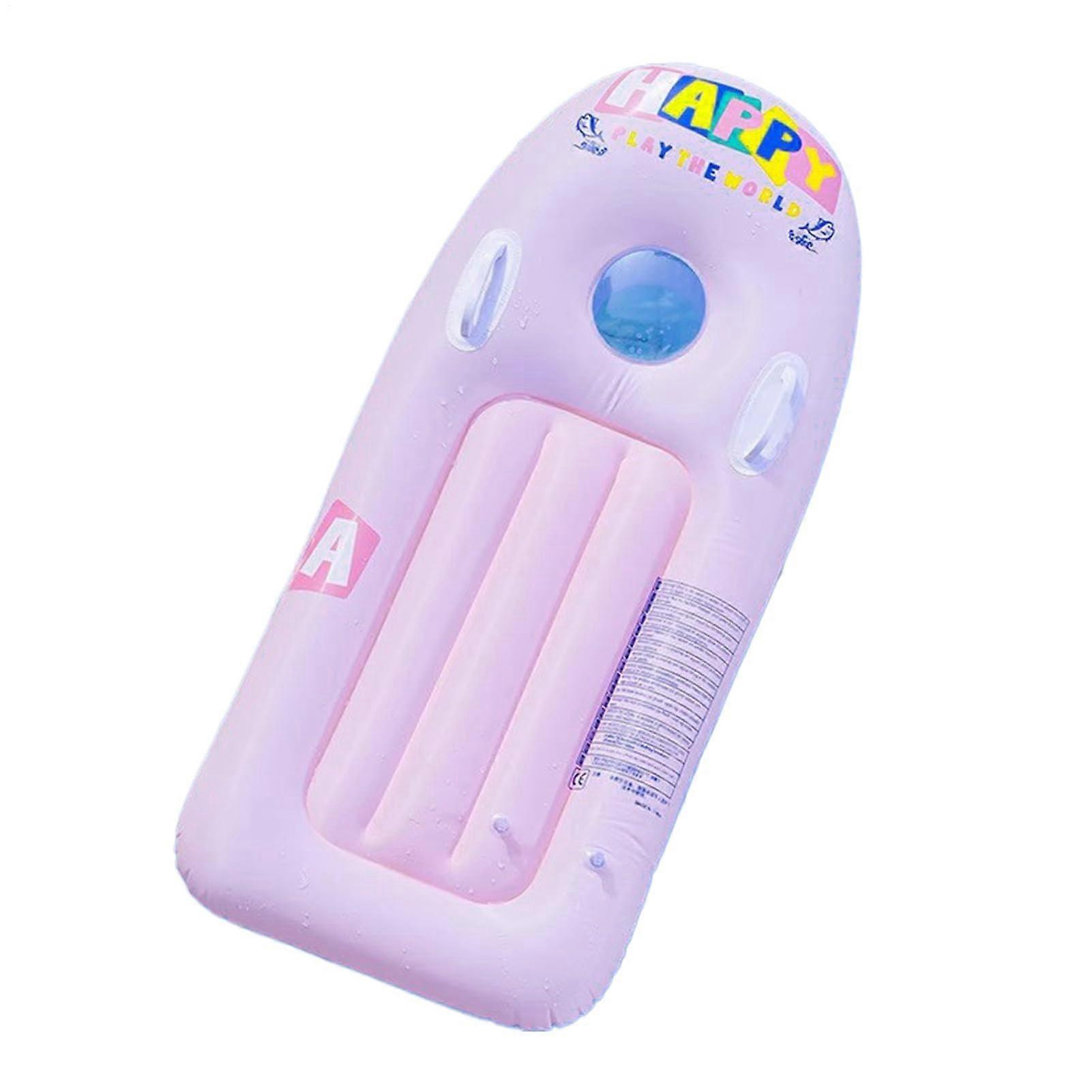 Inflatable pool mattress Swimming aids for the pool PVC mat floating island for water, lake, sunbathing, garden, leisure, pink