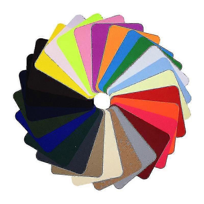 26pcs ferro su denim patch ferro colorato su patch di riparazione patch di tessuto, patch di panno denim