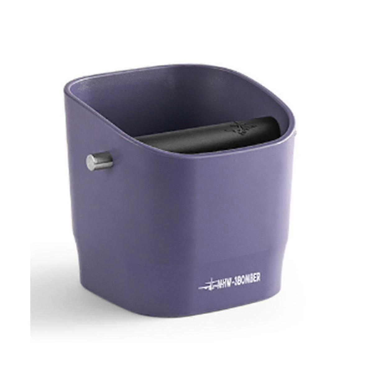 Stylish Purple Espresso Knock Box - Perfect for UK Cafs & Home Use