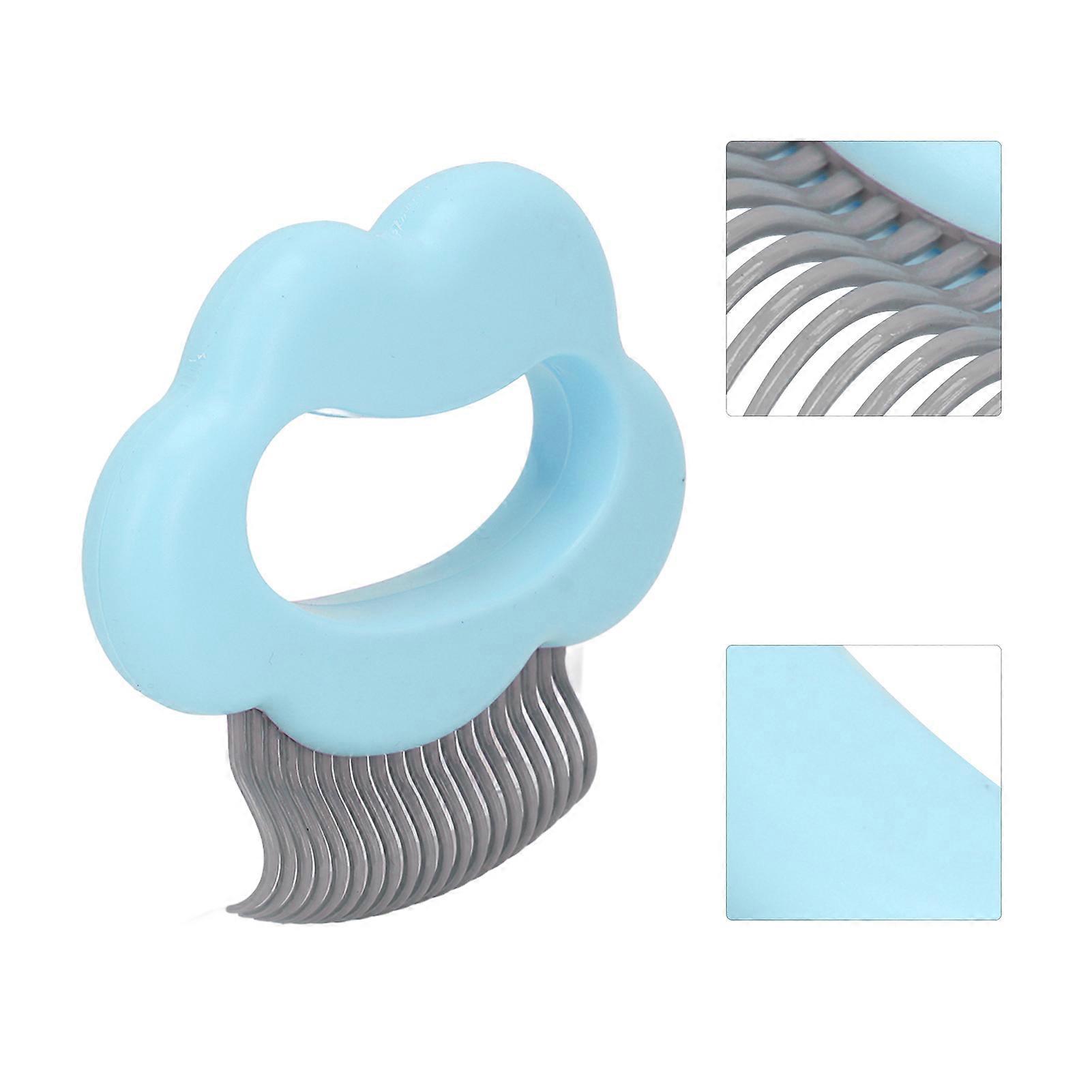 Cat Shell Comb Safe Massage Hair Removal Cat Grooming Comb for Little Pets Bunnys CatsBlue 