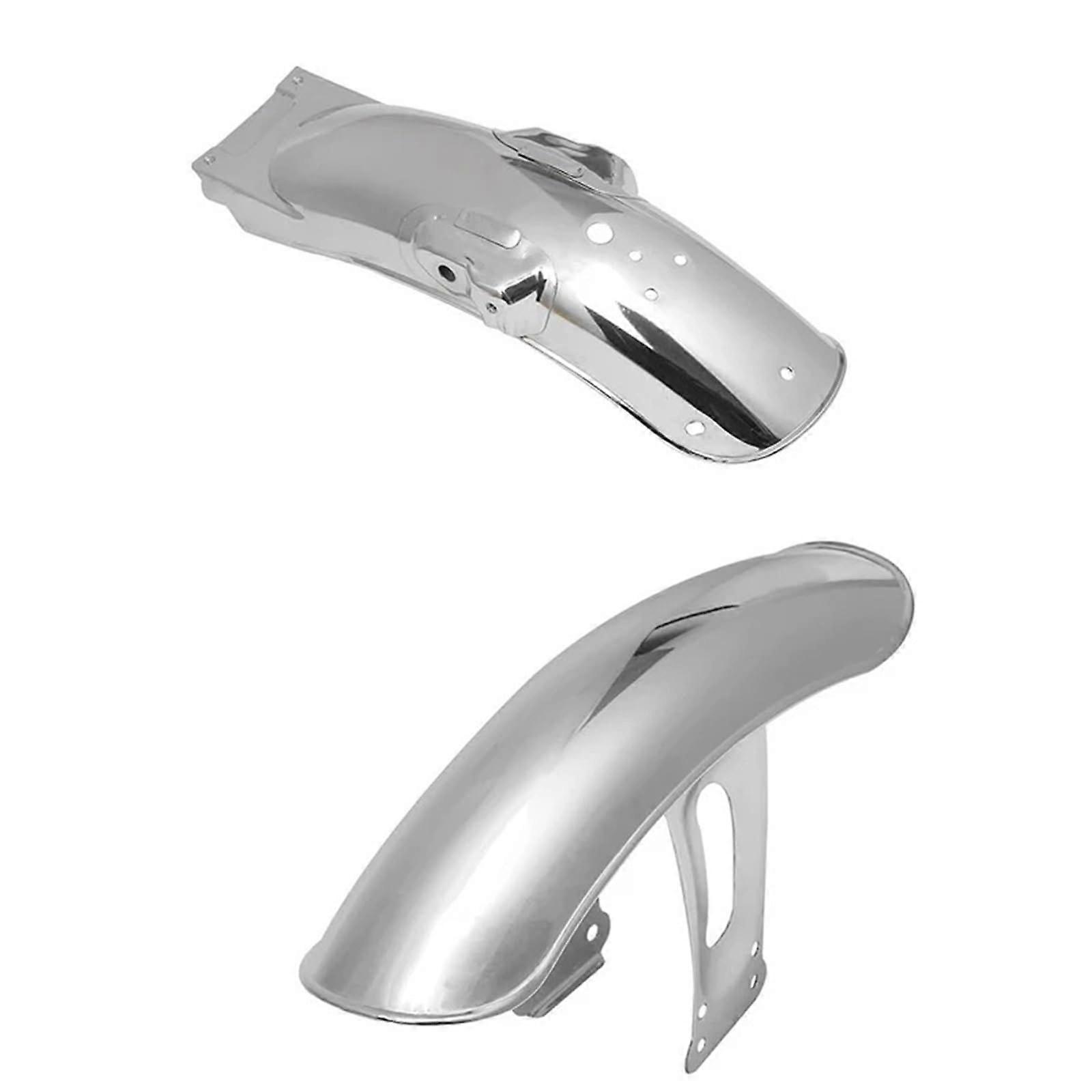Motorcycle Fender For CG125 Cafe Racer Retro Front And Rear Metal Matte Black Chrome Mudguard