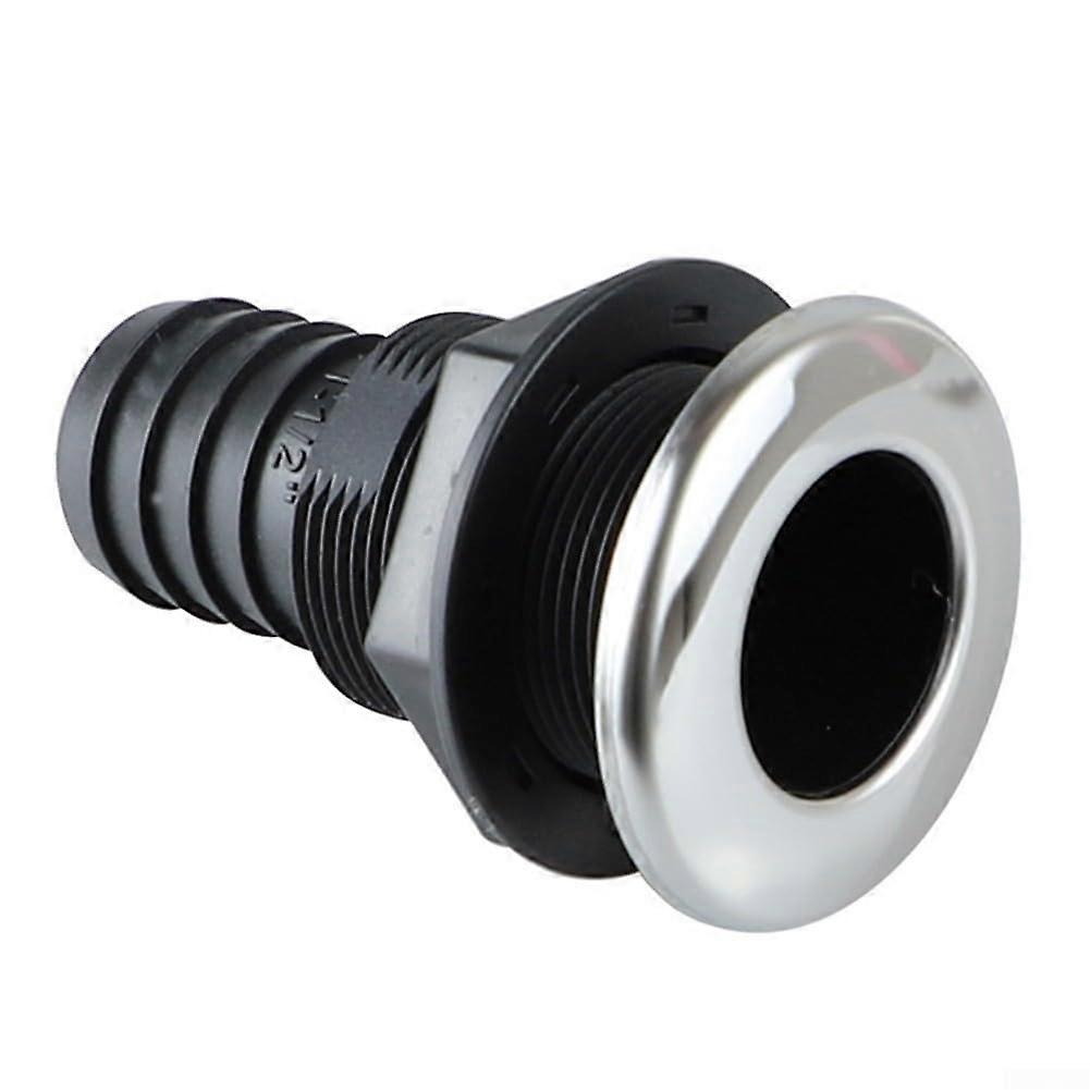 Thru Hull Hose Connector for Efficient Drainage in For Boats, Caravans, and Kitchen Areas (3/4IN)