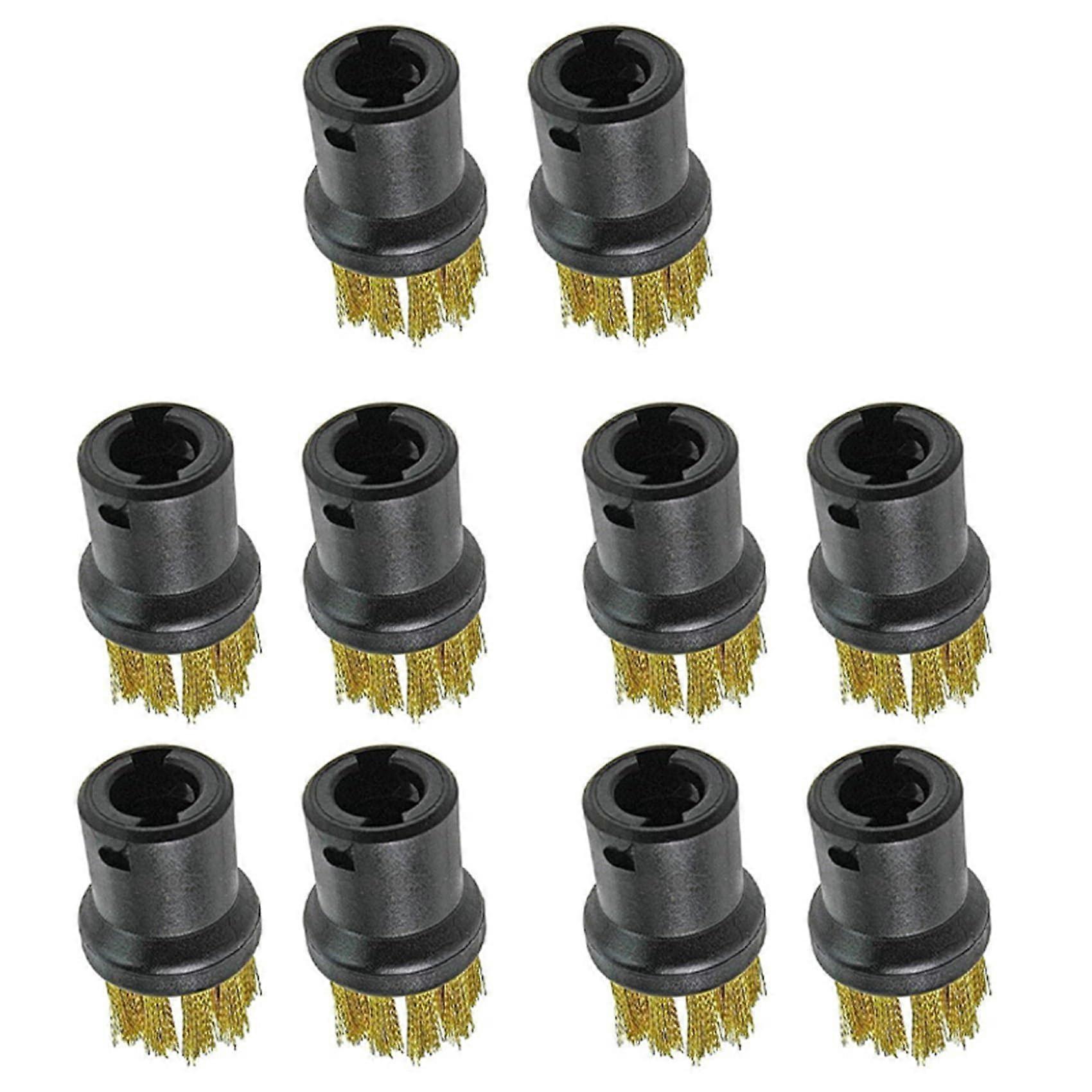 10x Messing Draht Bürsten Düsen für Dampfreiniger SC1 SC2 SC3 SC4 SC5 SC7 Zubehör, Kompatibel mit CTK10, 10 Stück