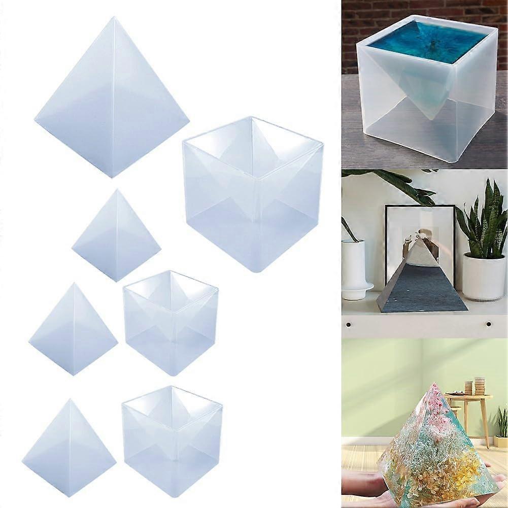 1pc pyramid base for silicone molding,  for creating unique resin decor items