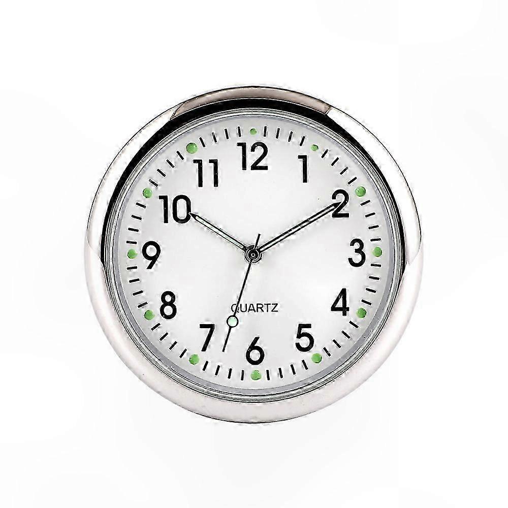 Universal 40mm Luminous Quartz Clock for Car Dashboard with Round Design