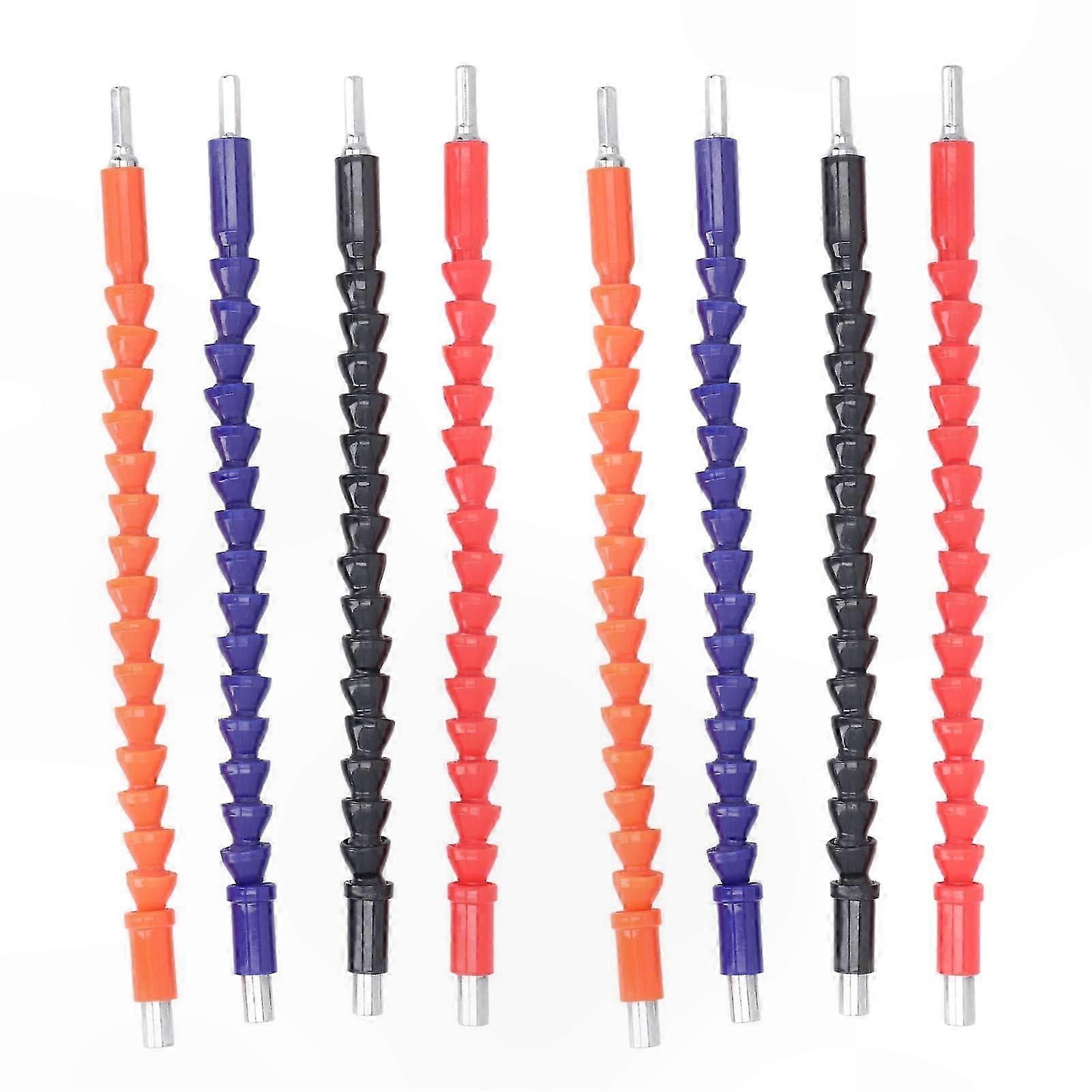 8pcs 295mm Bendable Hex Soft Shaft Drill Bits for DIY Projects
