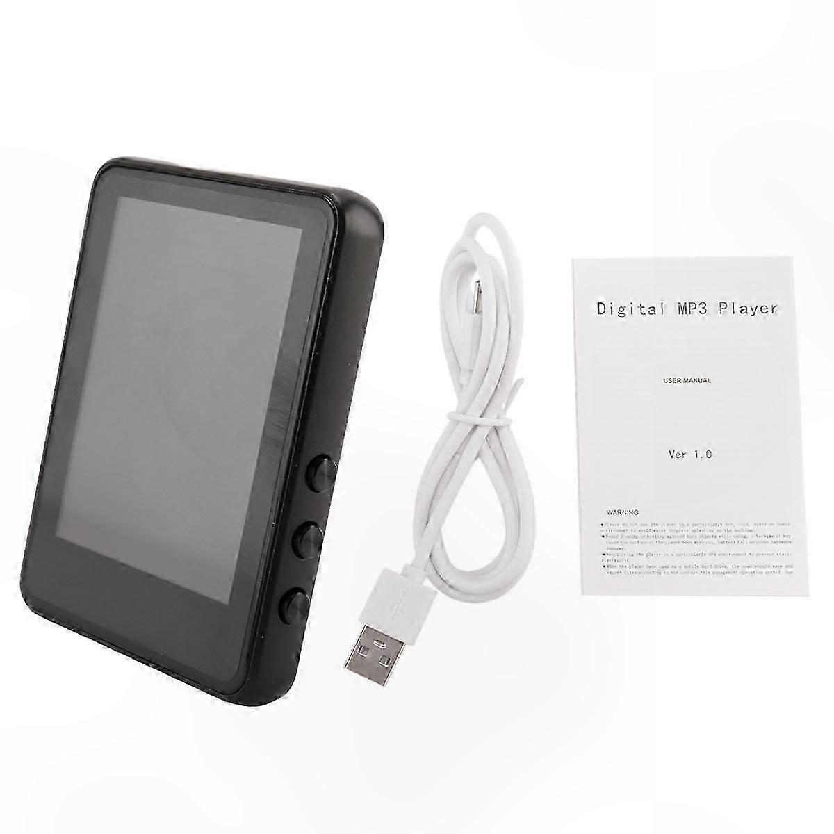 Portable Mini MP3 Player with 2.4" Touch Screen, HiFi Bluetooth Audio, FM Radio, Video Playback, and E-book Functionality