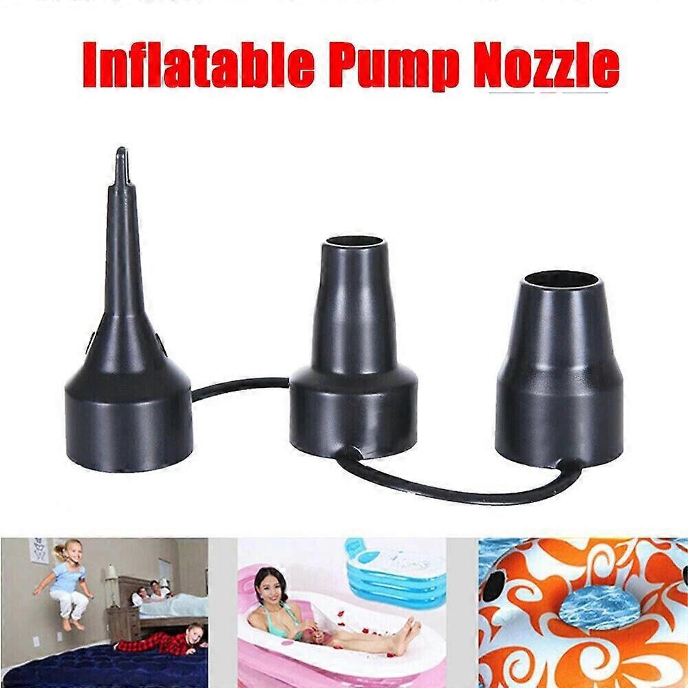 3 Sizes Plastic Nozzle Pump Nozzles Head Air Inflator Adaptor Replacements