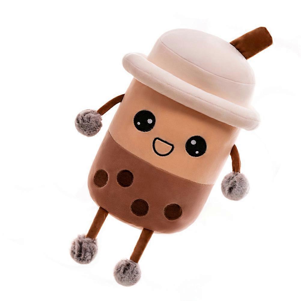 Creative Bubble Tea Throw Pillow Children's Stuffed Toy for Living Room Assorted Color Down Cotton 1Set