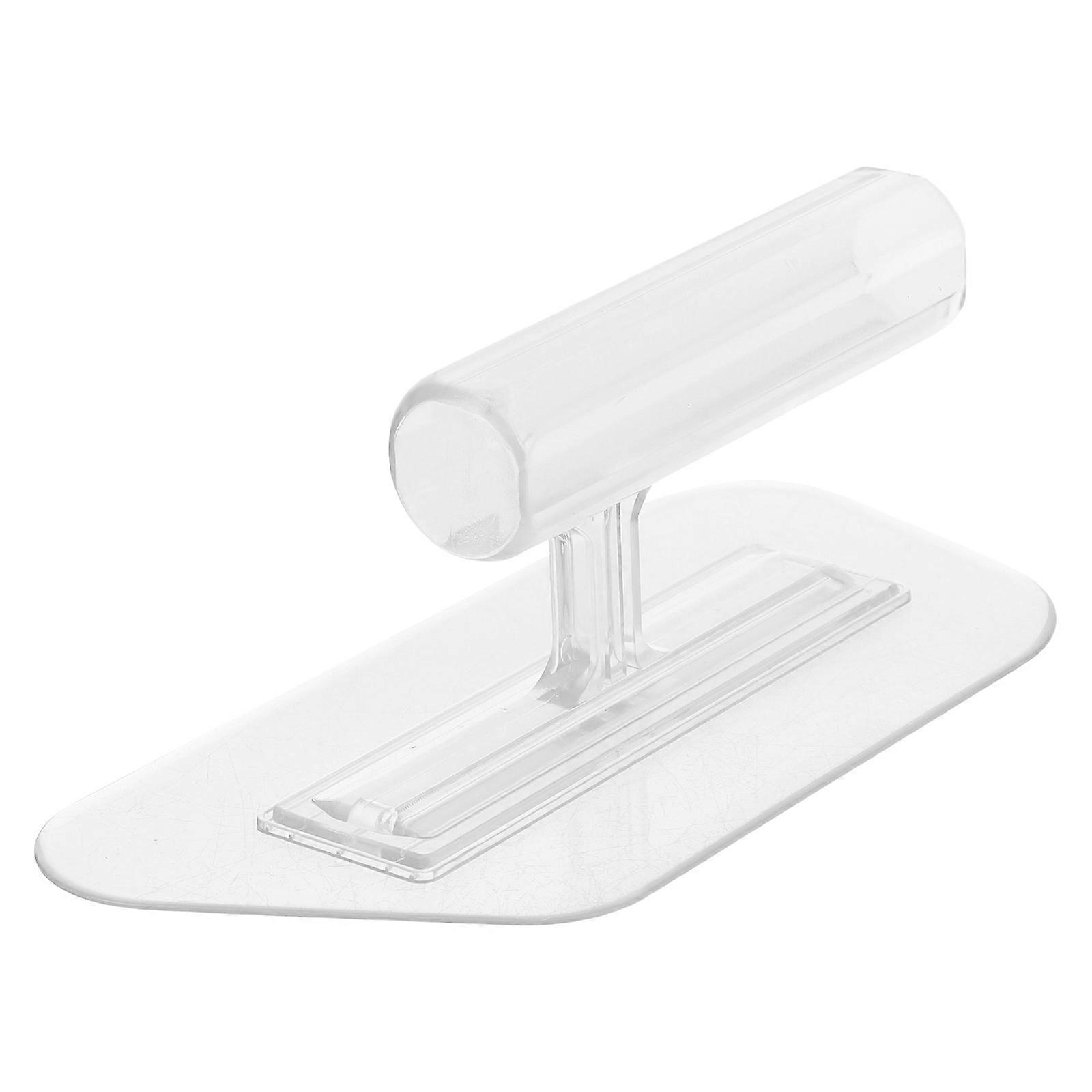 Clear Polygonal Finishing Trowel Transparent Drywall Smoothing Tool for , Artistic Work, and Plastering Applications
