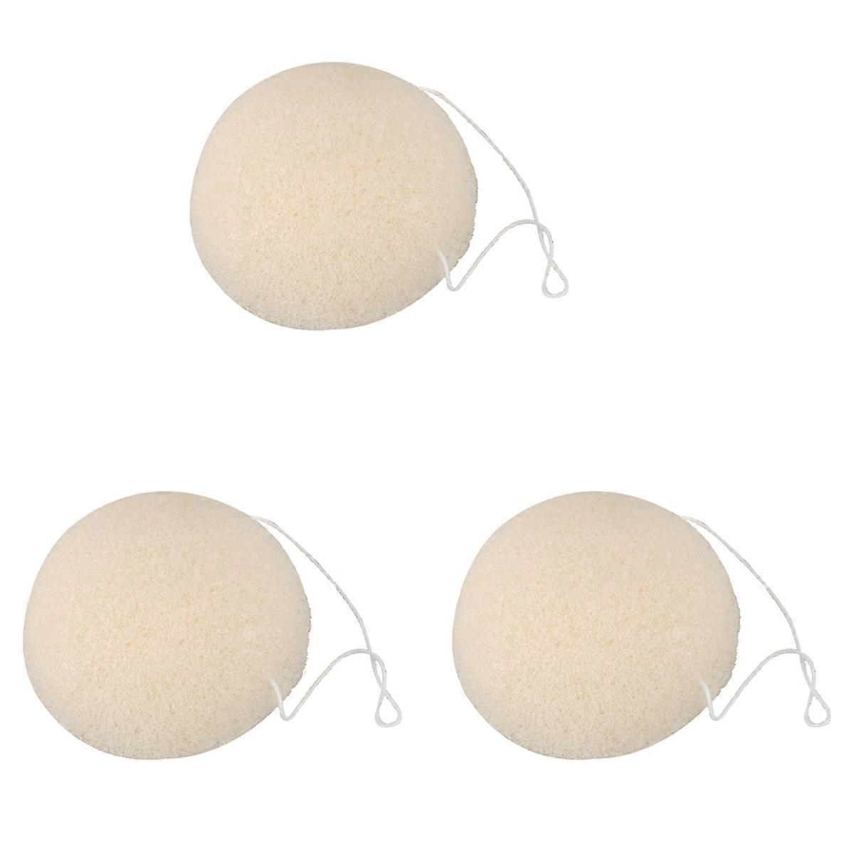 3X Face Natural Cleaning Sponge - White