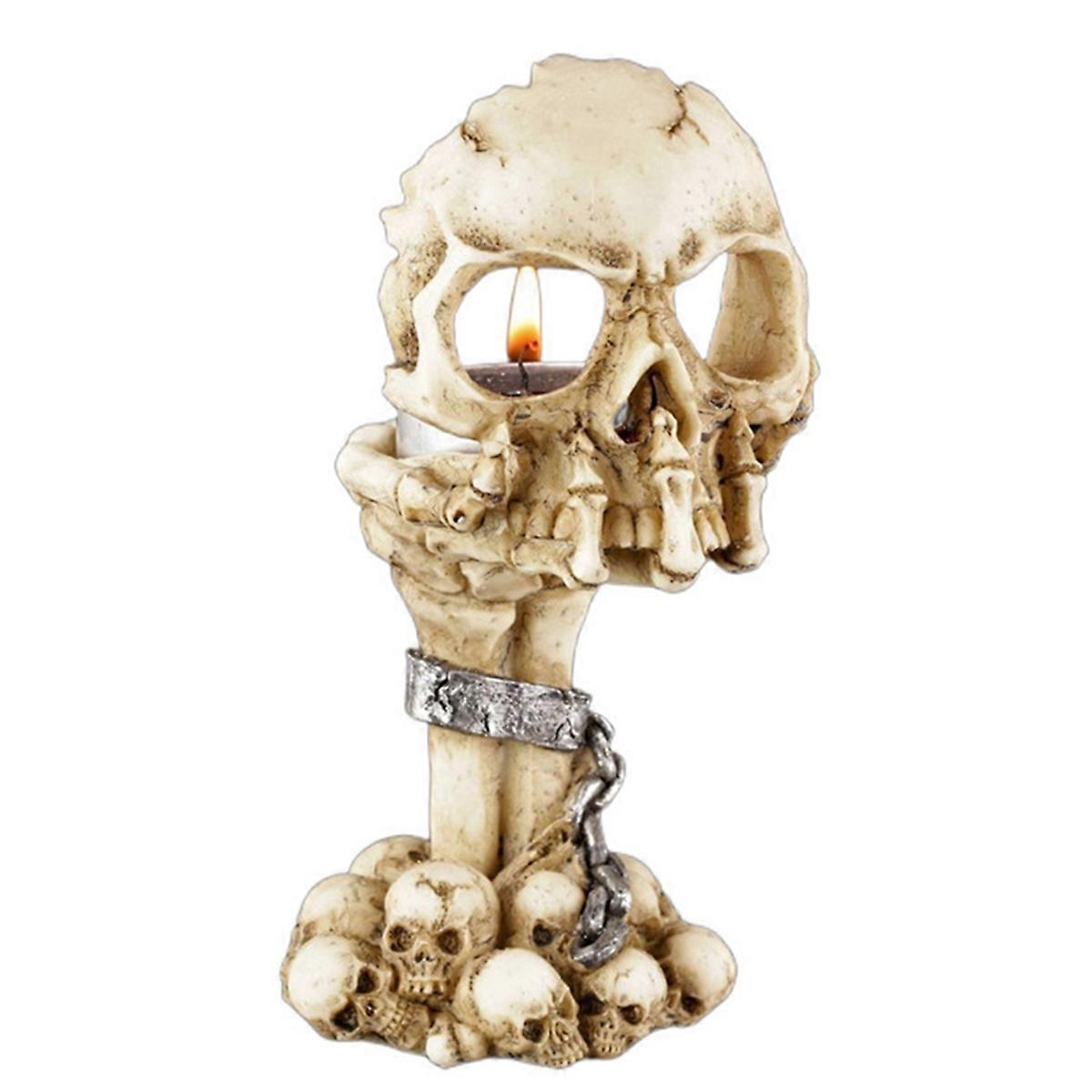 Tealight Candle Holder Halloween Skull