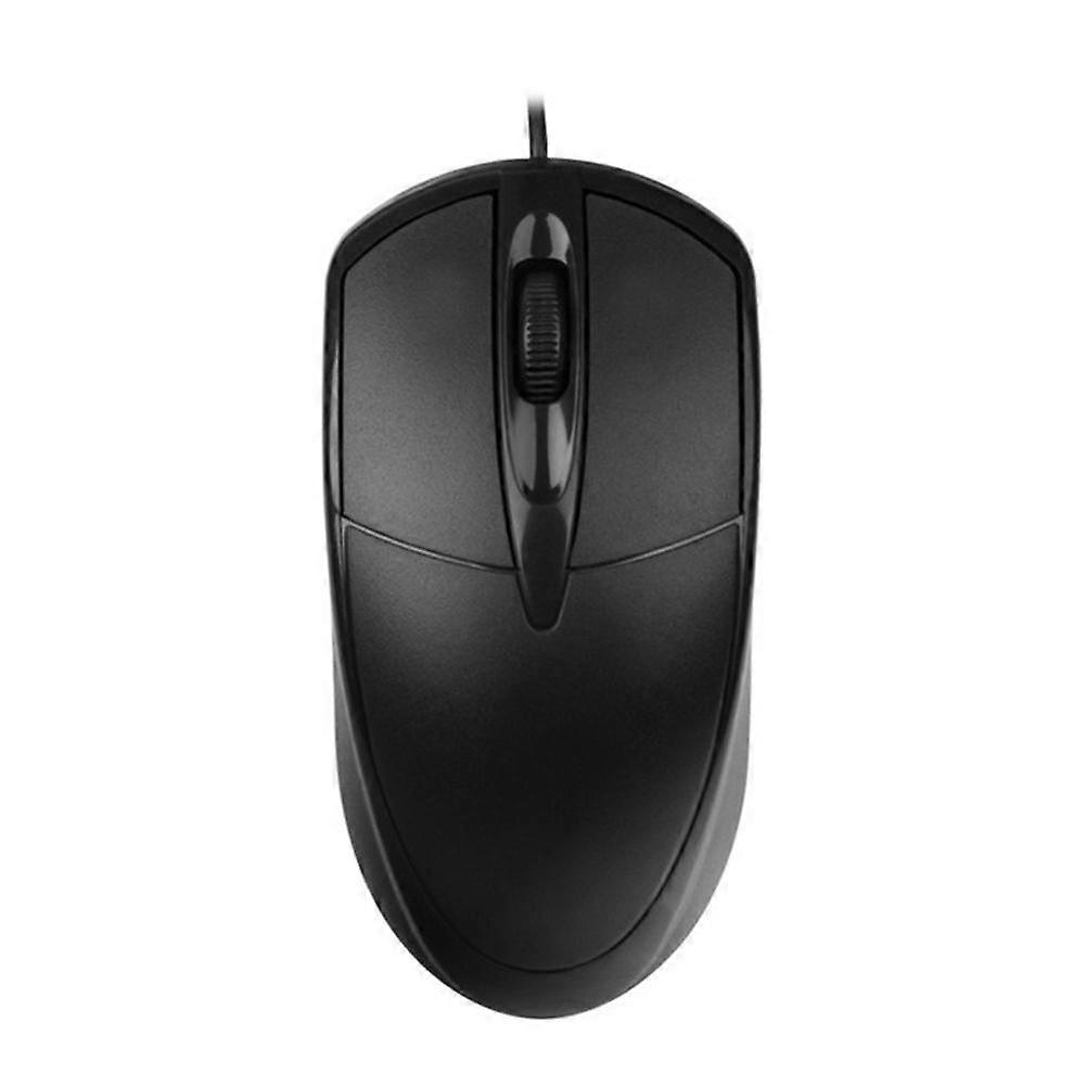 Mute Wired Computer Mouse - Silent Operation, USB 2.0 Plug & Play, 3-Button, 1200DPI