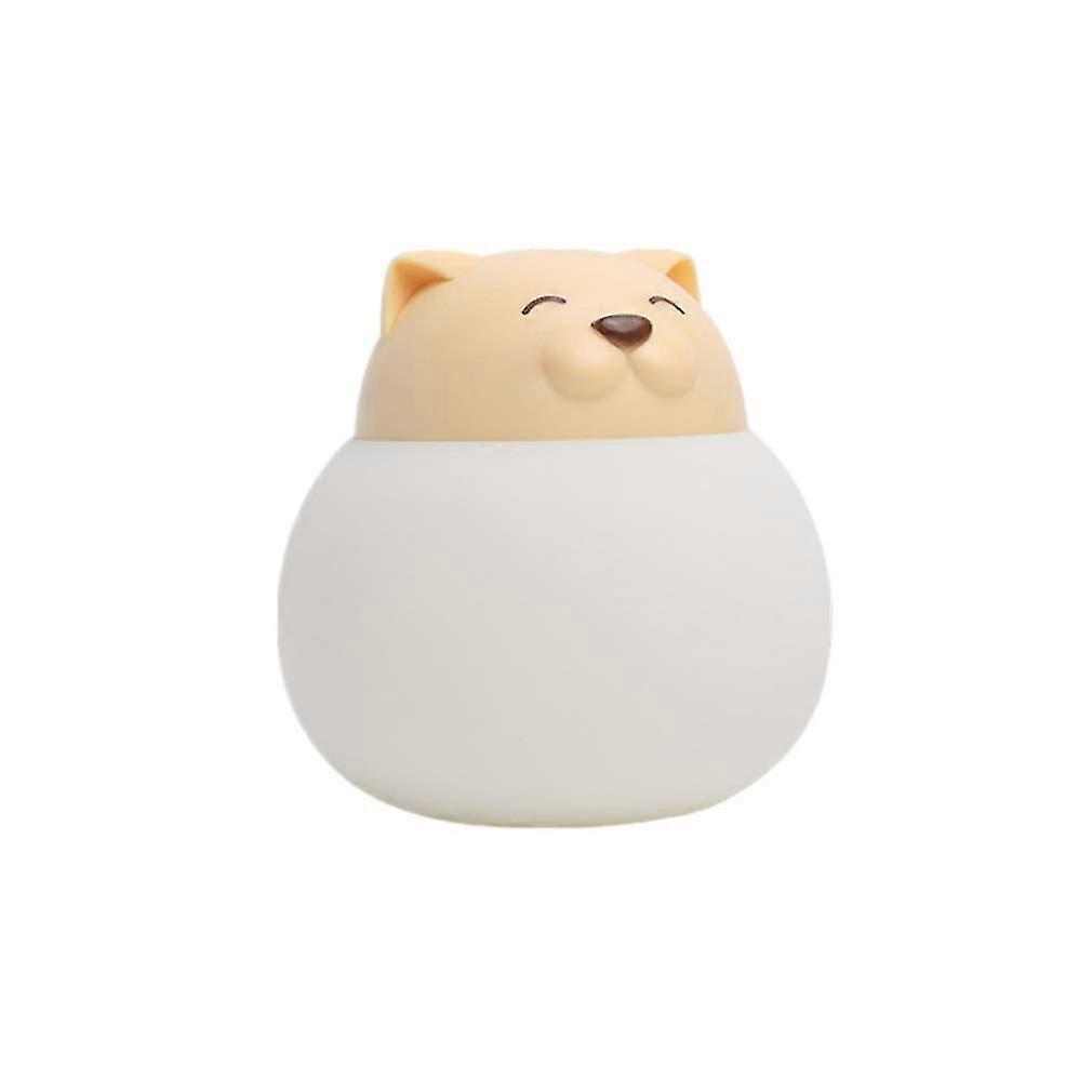 Silicone Night Light Cartoon Deer Pat Light Bedside Lamp USB Powere...