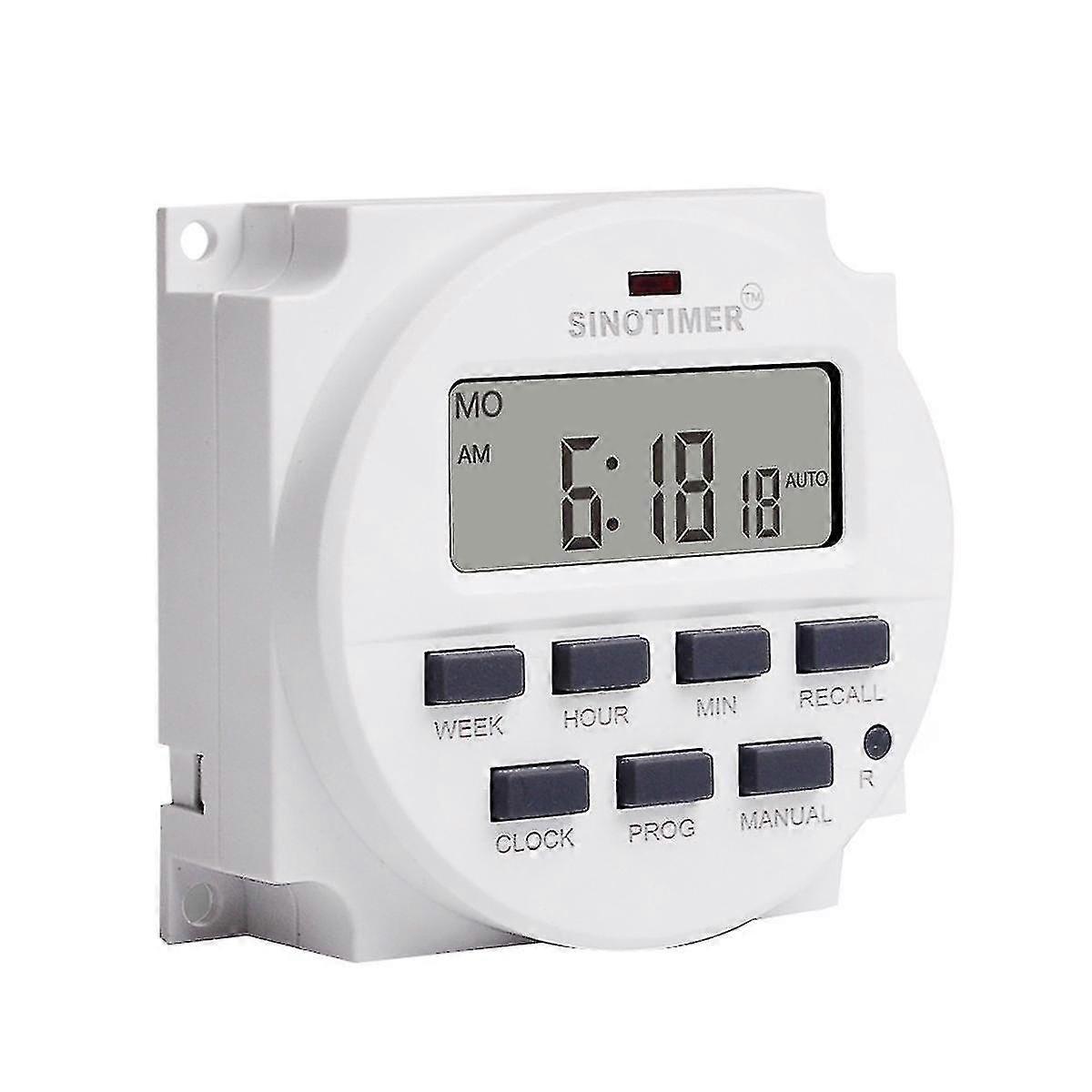 Digital timer switch, TM618H - 1, 7 - day programmable with power - off program preservation