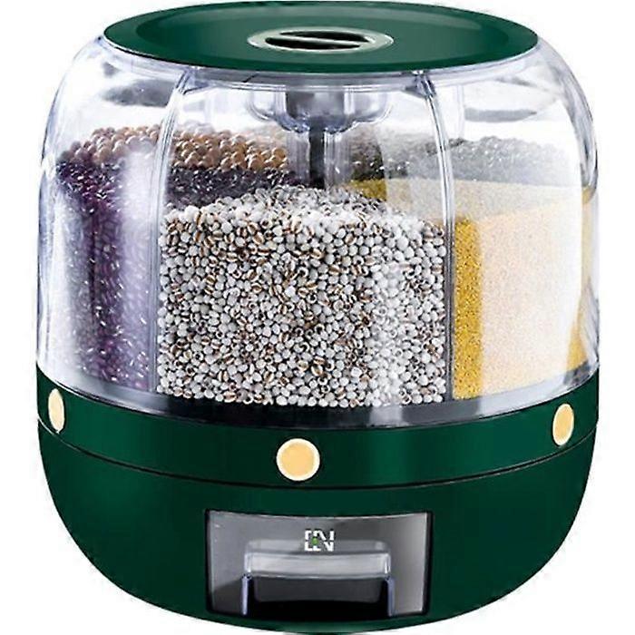 Cereal Storage Container - WIRLSWEAL - 24 cm - Plastic - Airtight - Multi-Compartment