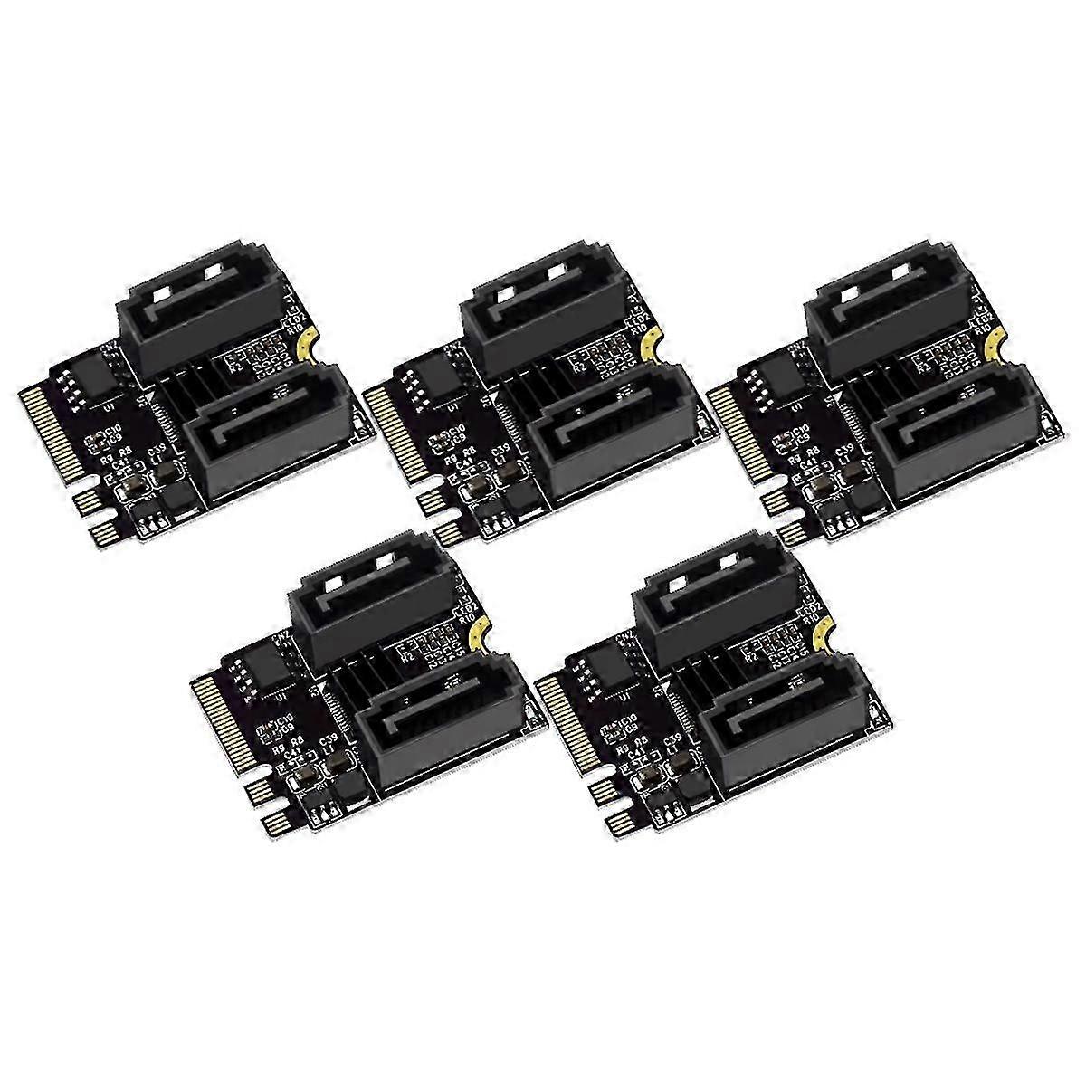 5PCS M2 to SATA3.0 Expansion Card Adapter Without Driver Installation