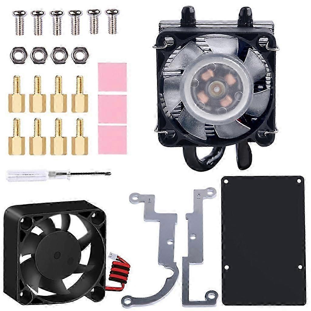 For RaspberryPi 4B 3B 3B+ Fan Low Profile CPU Cooler with RGB Cooling Fan