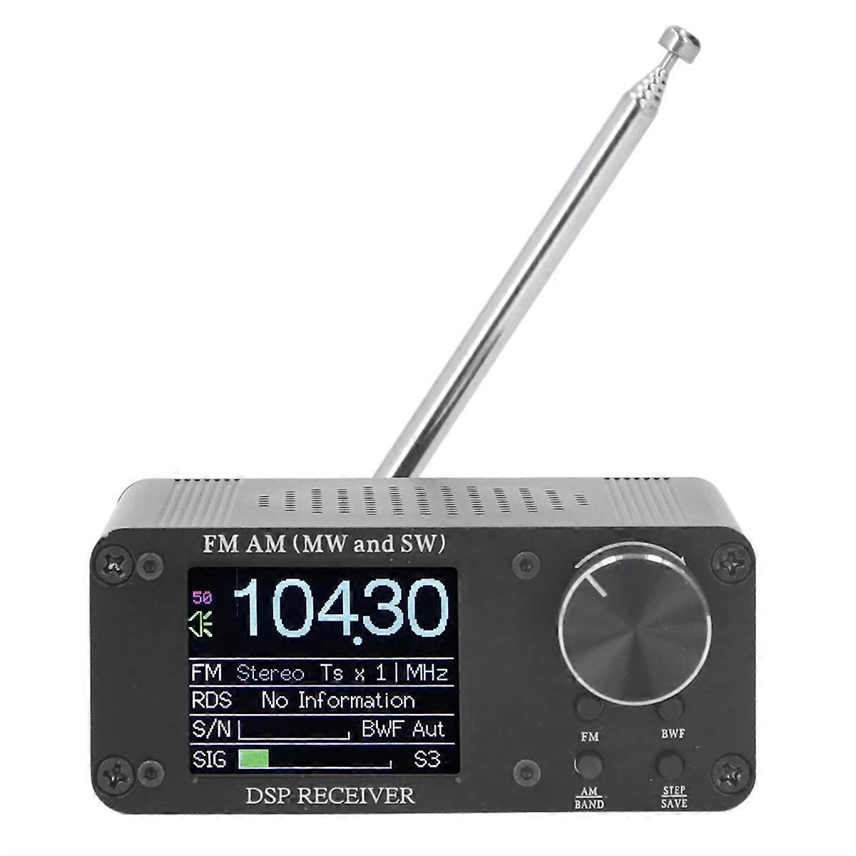 ATS80 Portable Shortwave Radio FM AM Frequency Receiver 5W External Headphones Telescopic Antenna Shortwave Radio