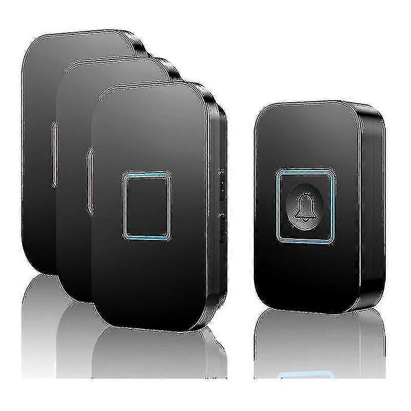 Ultra-long Range 400m Wireless Doorbell Chime Kit, Ip55 Weatherproof With Led Light, Volume Control And Over 60 Melodies
