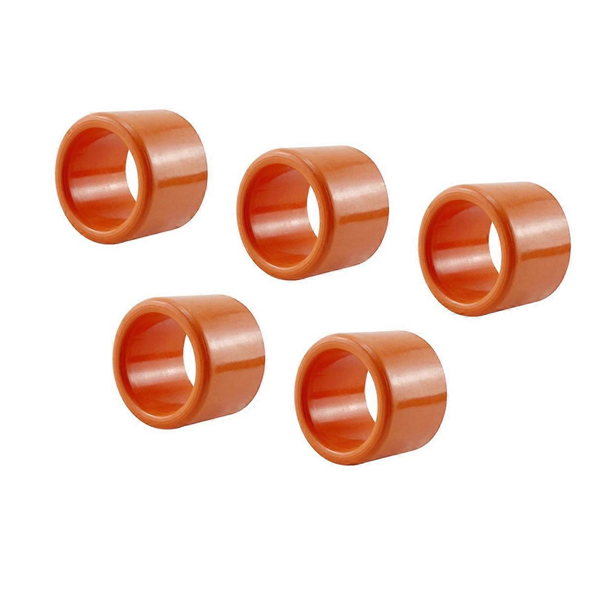 5 Pcs Fishing Rod Holder Tube Insert Protector Accessories 1.5mm Wall Boat Fishing Pole Rest Rack Orange