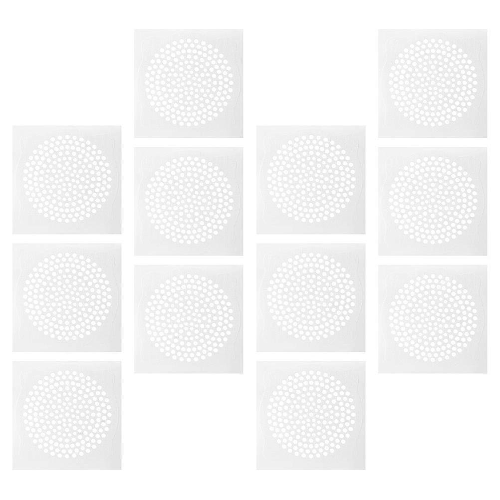 Floor Drain Filtering Stickers for Hair Filtering 30Pcs White Disposable