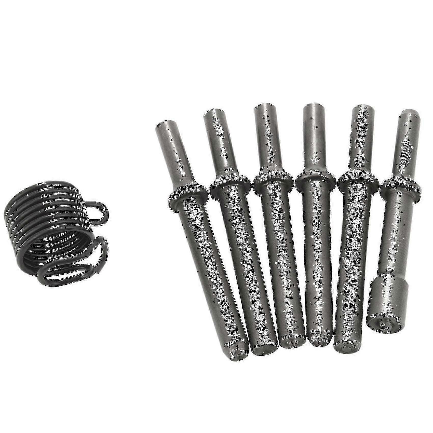 7 Pcs Great Heavy Duty Smoothing Pneumatic Air Rivet Hammer Tools Kit