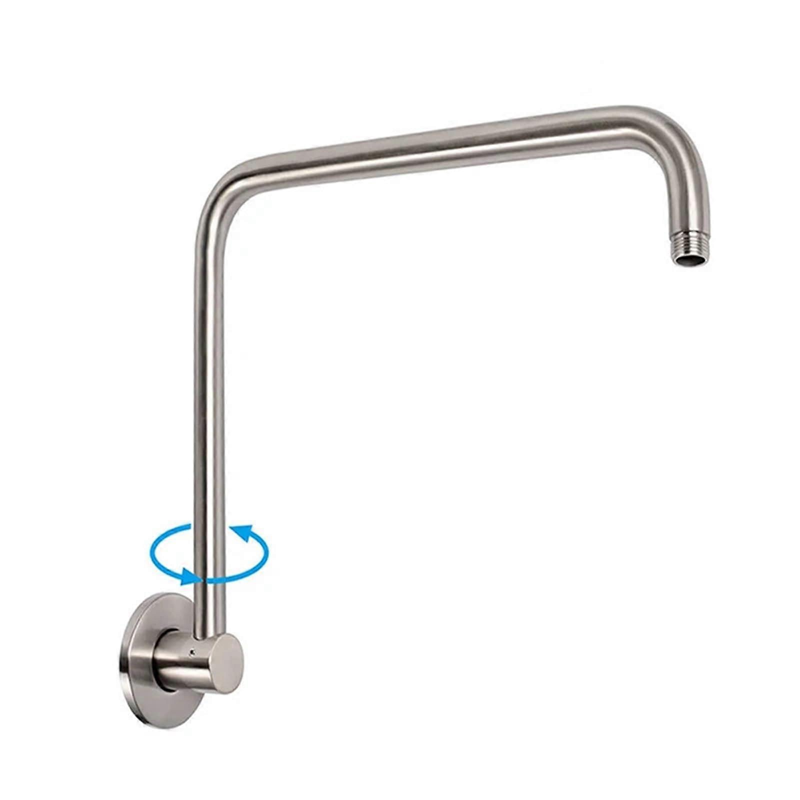 Shower Extension Arm Swivel Shower Arm With Flange High Level Shower Pipe Shower Head Arm