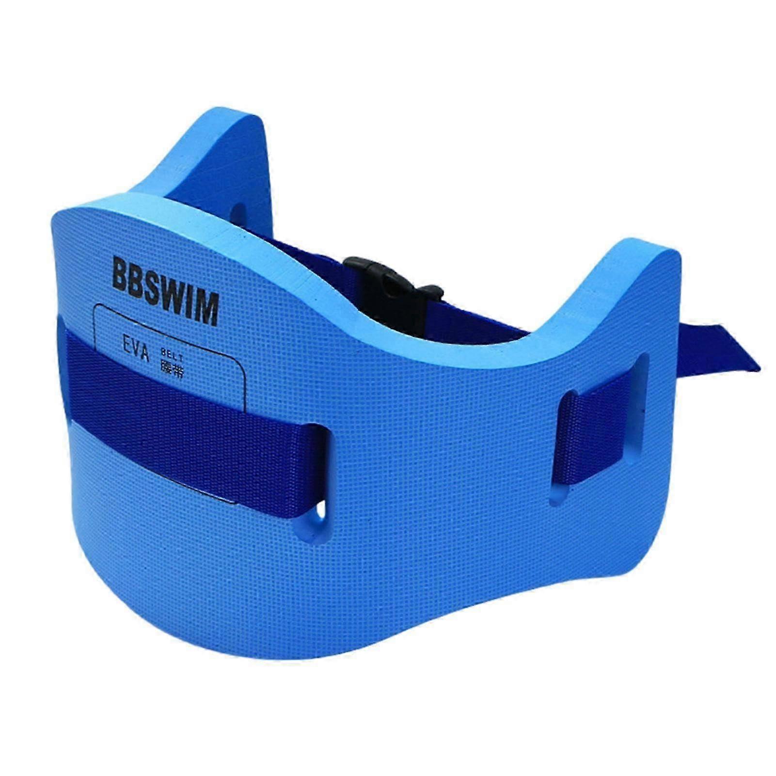 Swimming Belt  Floating Waist Belt, Swimming Aids  Safe Swim Kickboard Belt, Adjustable Back Swimmer Adult Large Blue