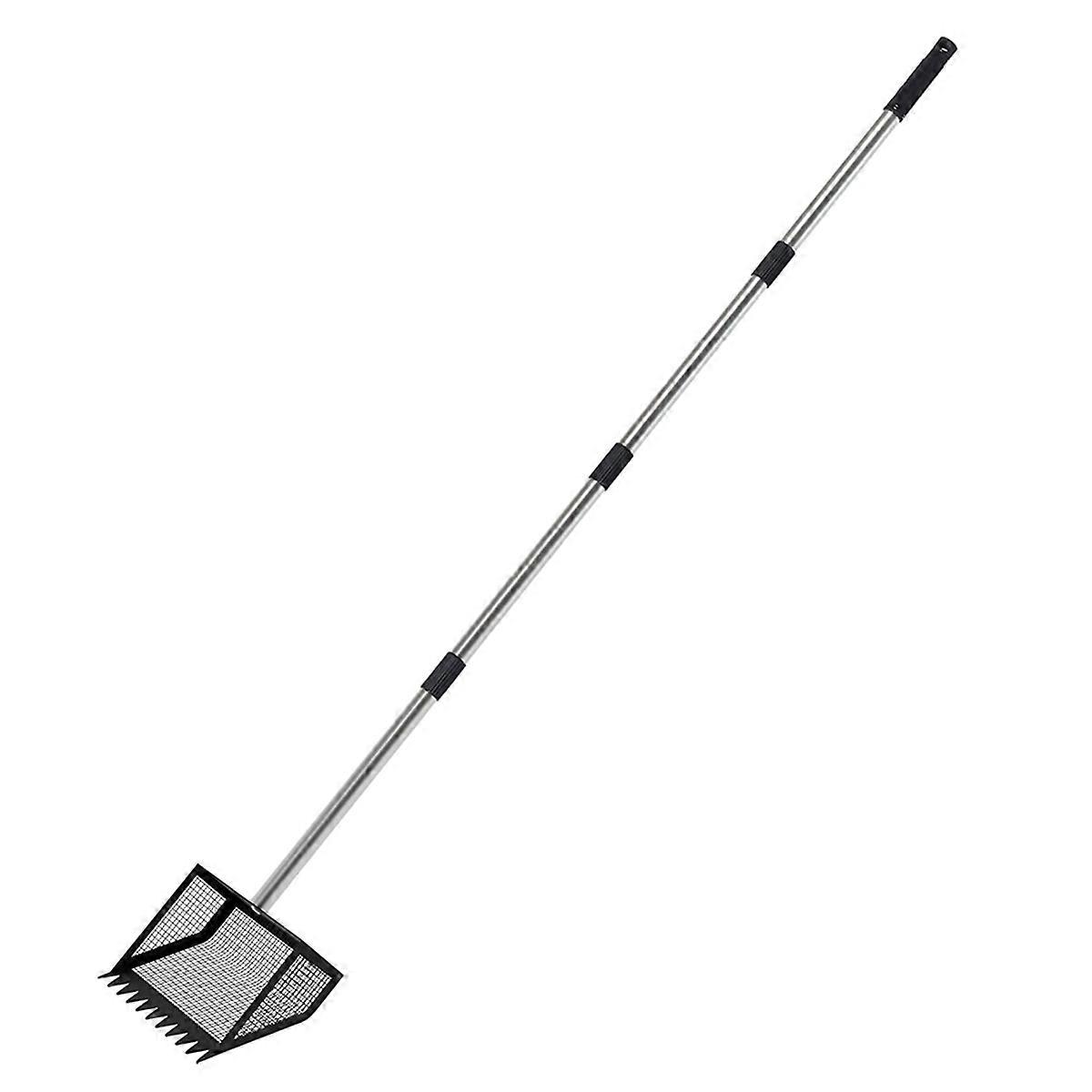 Chicken Poop Scooper, 10inch Large Chicken Poop Scooper Head for Sand, 62-Inch Long Handle Chicken Droppings Scoop Rake