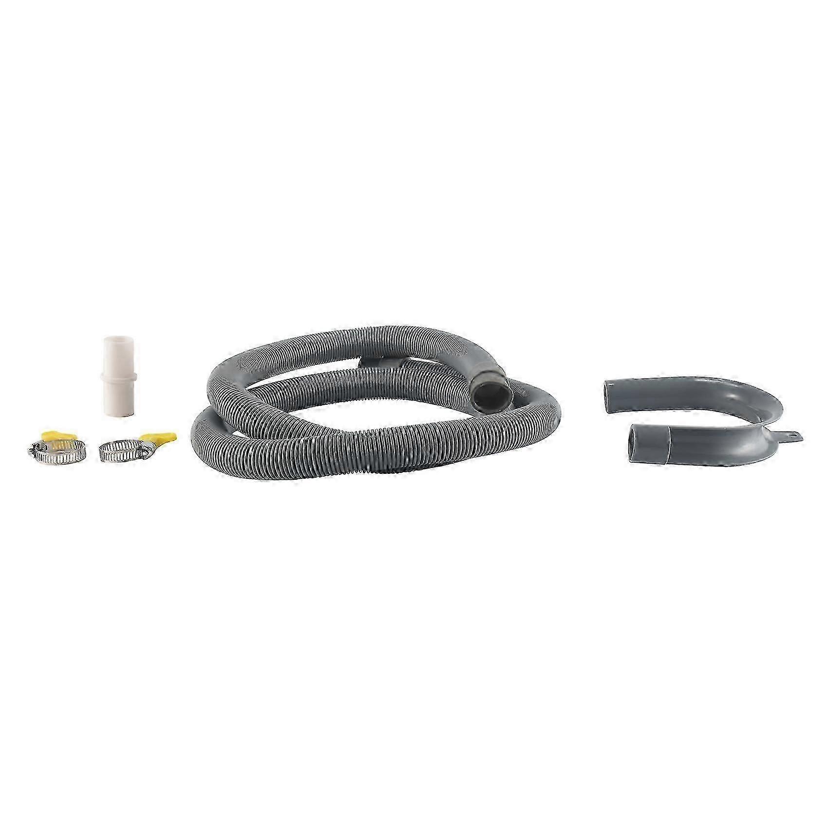 Drain Hose Extension Set Universal Washing Machine Hose 1.5M, Include Bracket Hose Connector and Hose Clamps Drain Hoses