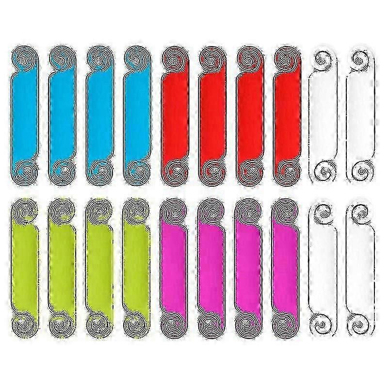 20個のケーブルタグケーブル管理タグマルチカラーケーブルラベルUsb Co用コード識別タグ