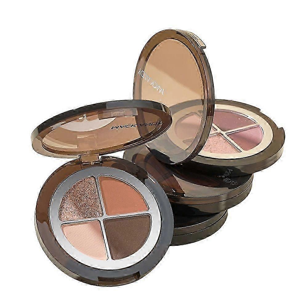 Four Colour Eyeshadow Palette Low Saturation Earth Colour Fixing Highlighting Matte Fine Shimmer Eyeshadow