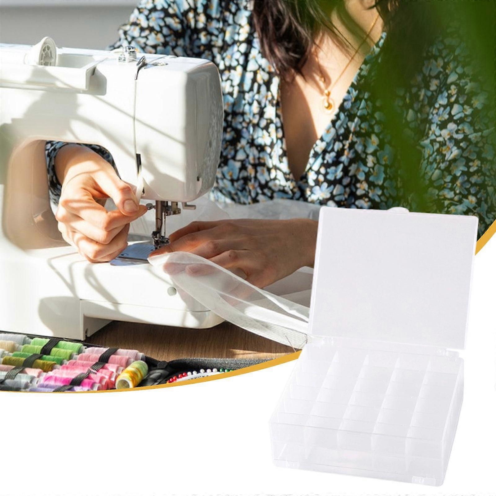 Bobbin Storage Box Home Transparent for Sewing Machine Protector Bobbin Case