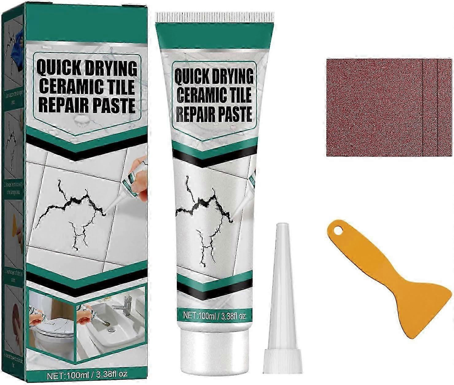 Grout Repair Kit, 100ml Grout Filler Sealant for Bathroom Shower Kitchen, Quick Drying Tile Restoration Paste
