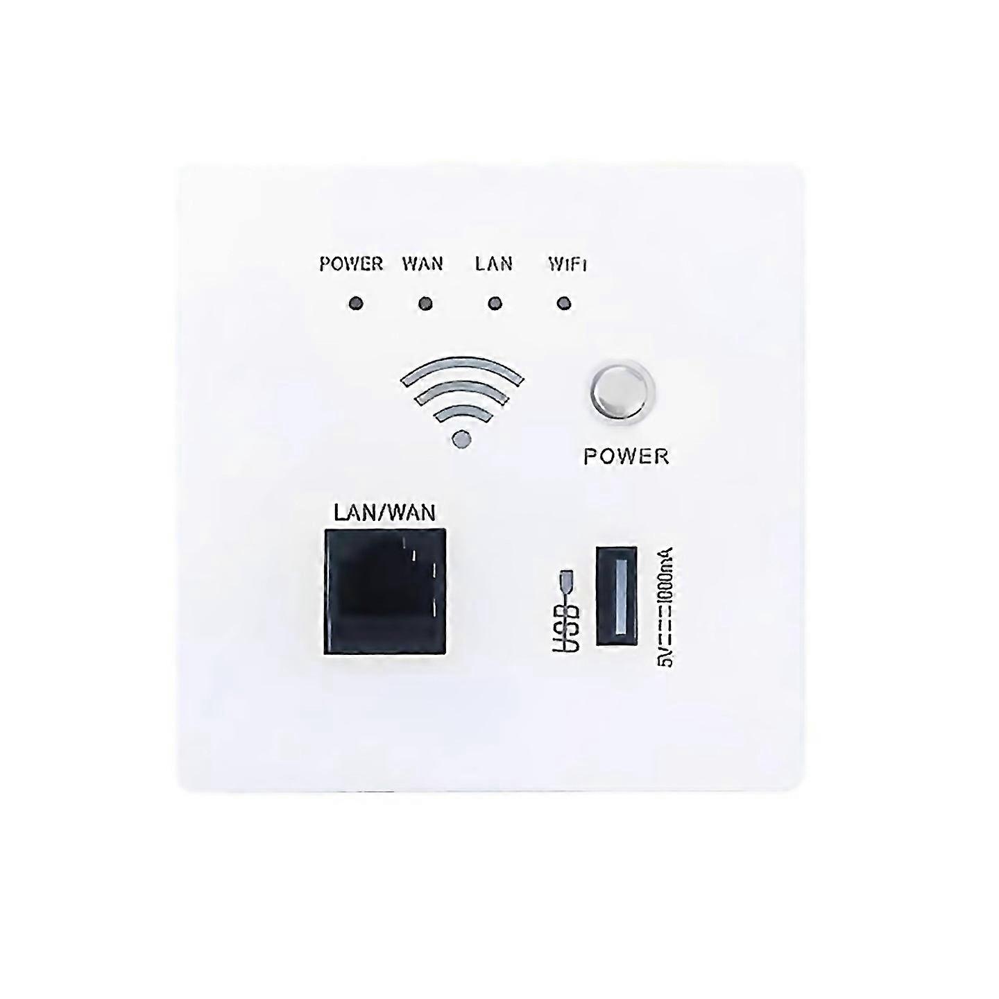 For 300mbps 24ghz Wifi Router Wireless Wifi Socket Rj45 Ap Relay Smart Usb Socket Panel Embedded