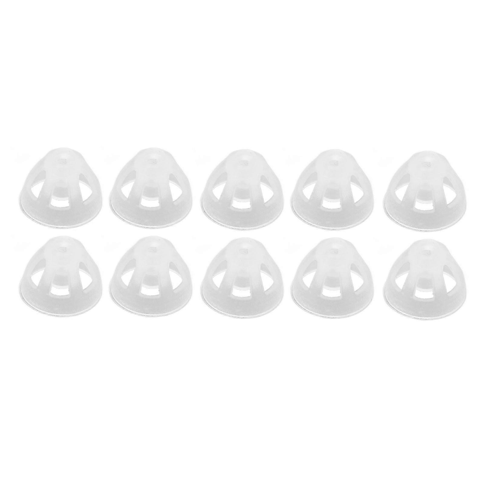10pcs Ear Hearing Amplifier Domes Transparent Piece Open Domes Soft Silicone Replacement Domes