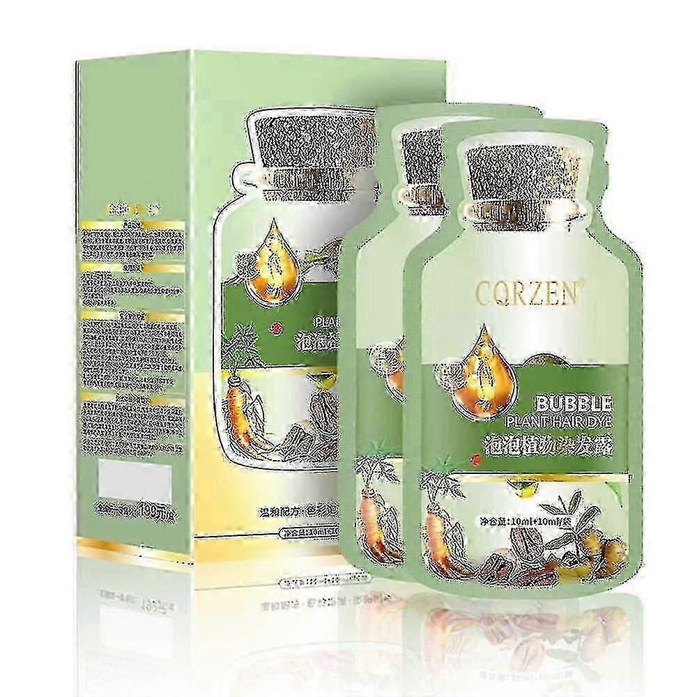 Natural Plant Hair Dye Bubble New Botanical Based For Grey Hair Color Bubble Dye