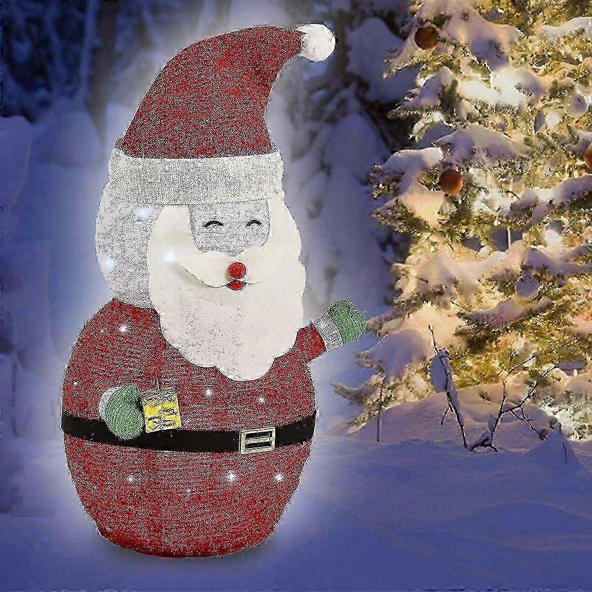 Christmas Outdoor LED Light Santa Claus Decorations