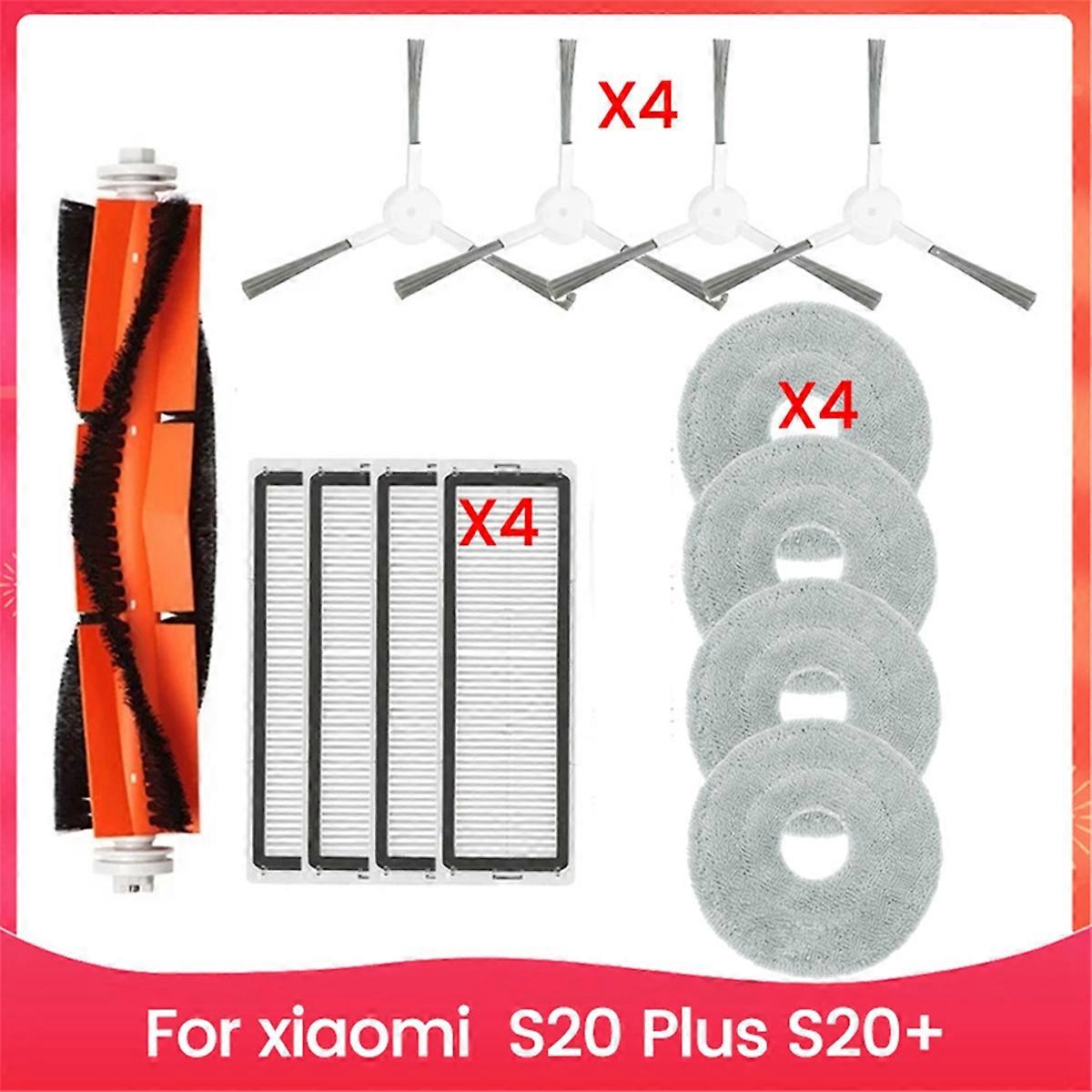 Replacement Parts for S20 Plus S20+ Robot Vacuum Cleaner Main Side Brush Hepa Filter Mop Cloth Accessories