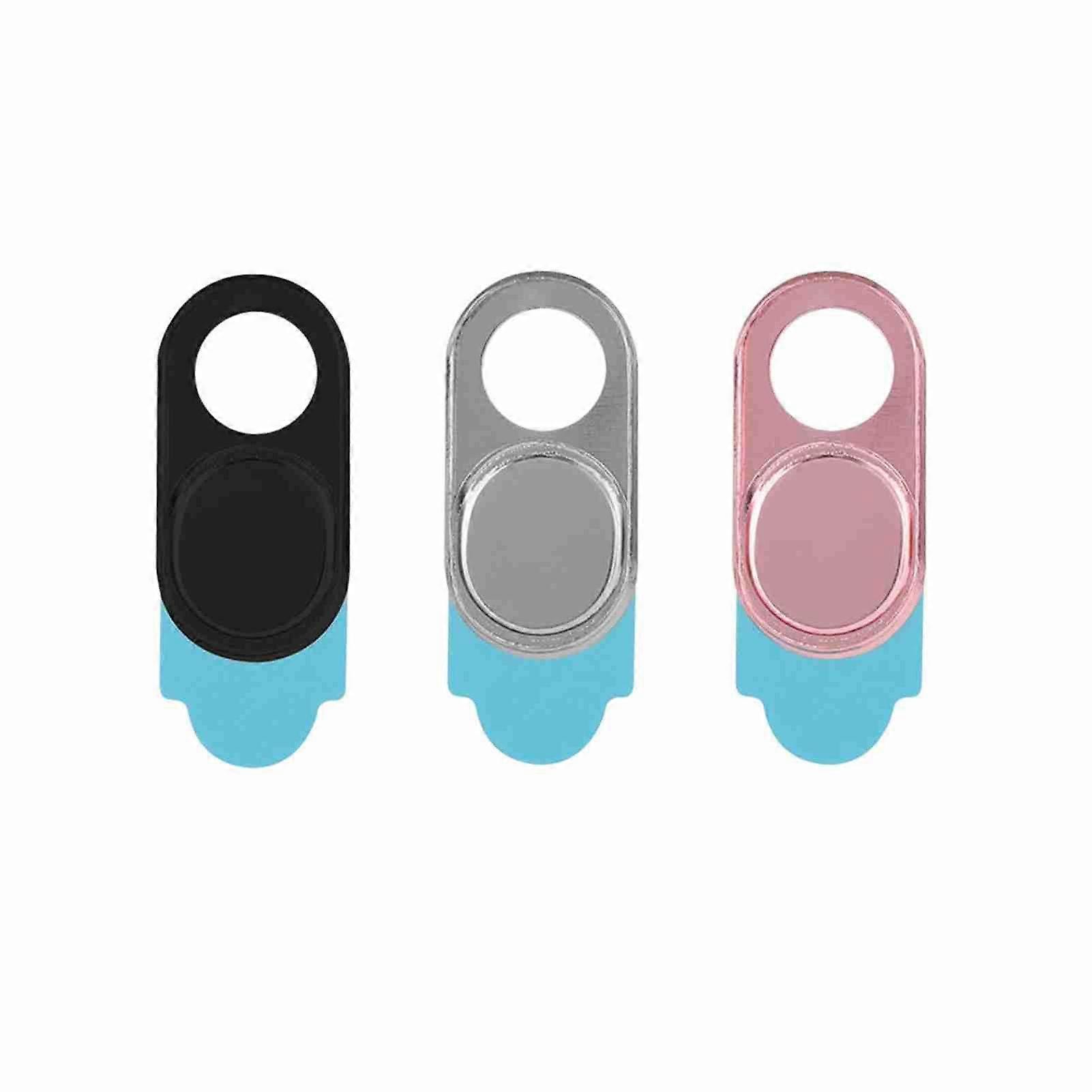 3pcs Metal Lens Cap Camera Privacy Protect Sticker Webcam Cover For Smartphone Tablets(Mixed)