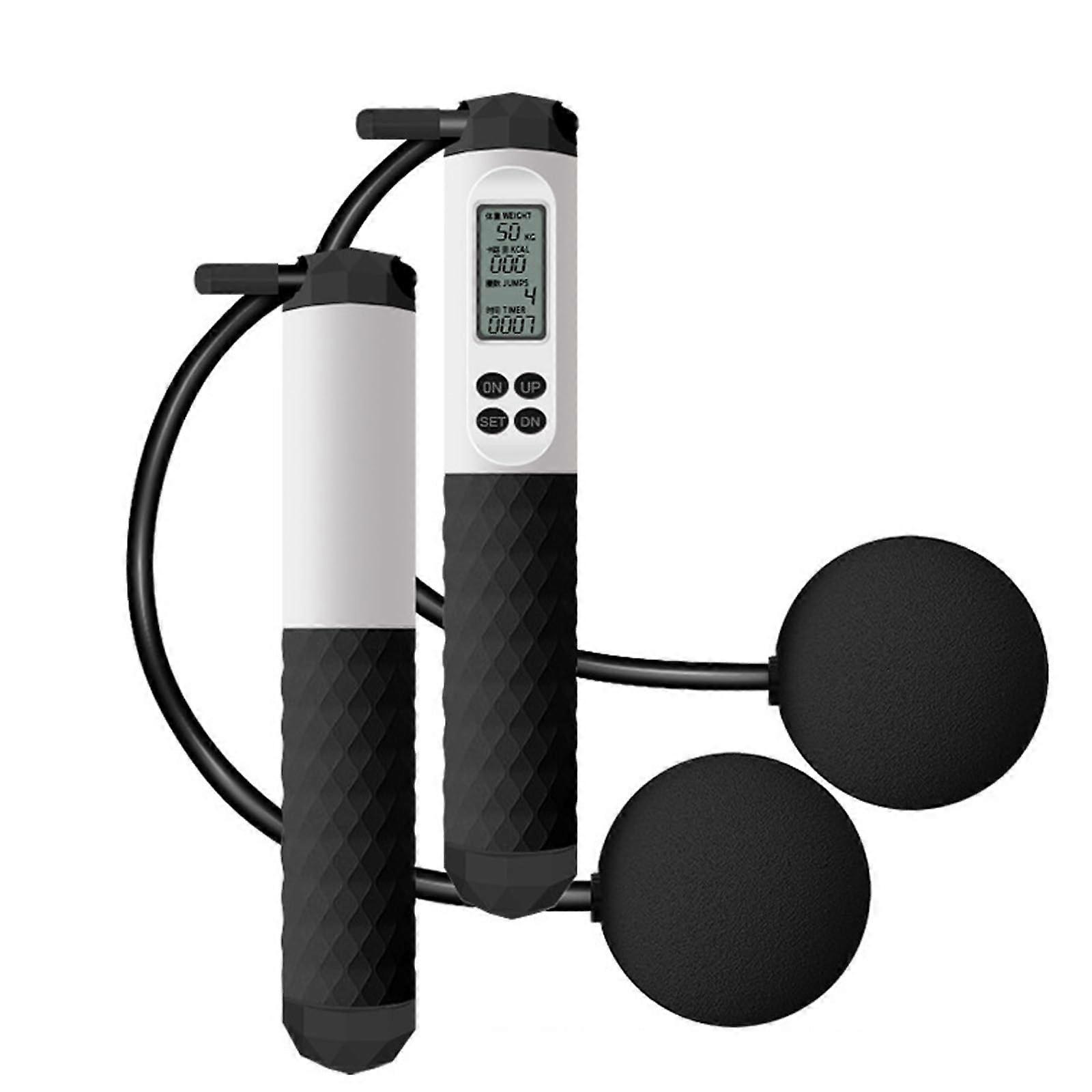 Electronic Counting Jumping Rope for Fitness - Digital Skipping Rope with Nonslip Handle, Adjustable Length for Men, Women, Kids