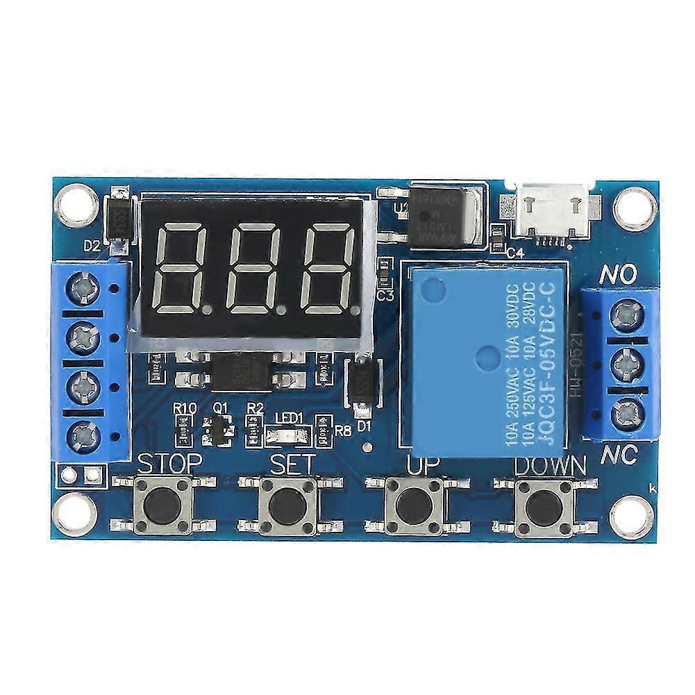 DC 5-30V LED Display Delay On/Off Relay Module Trigger Cycle Delay Timer Switch