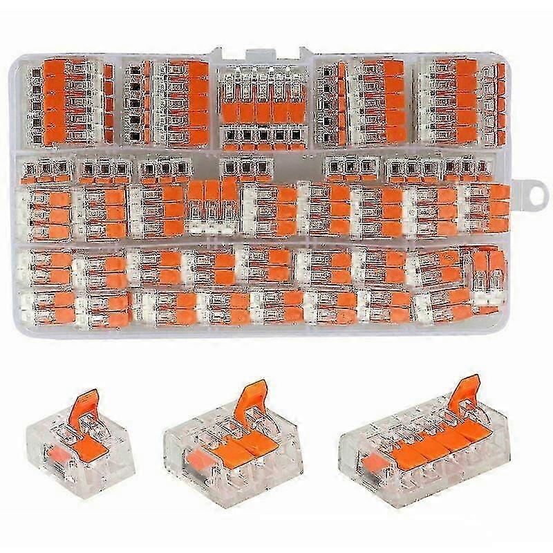 Compact Wiring Genius, Lever Wire Connectors Universal Compatibility Transparent Cover for Easy Inspection High Temperature Resistance for Solid 2025