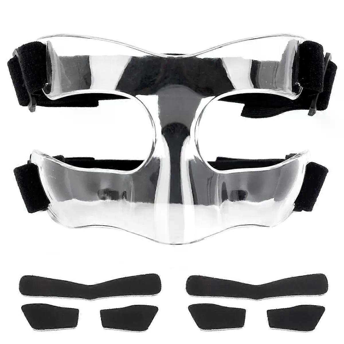 A42F Nose Guard for Broken Nose Adjustable Face Guard Sports Training Face Mask Nose Protector with Padding