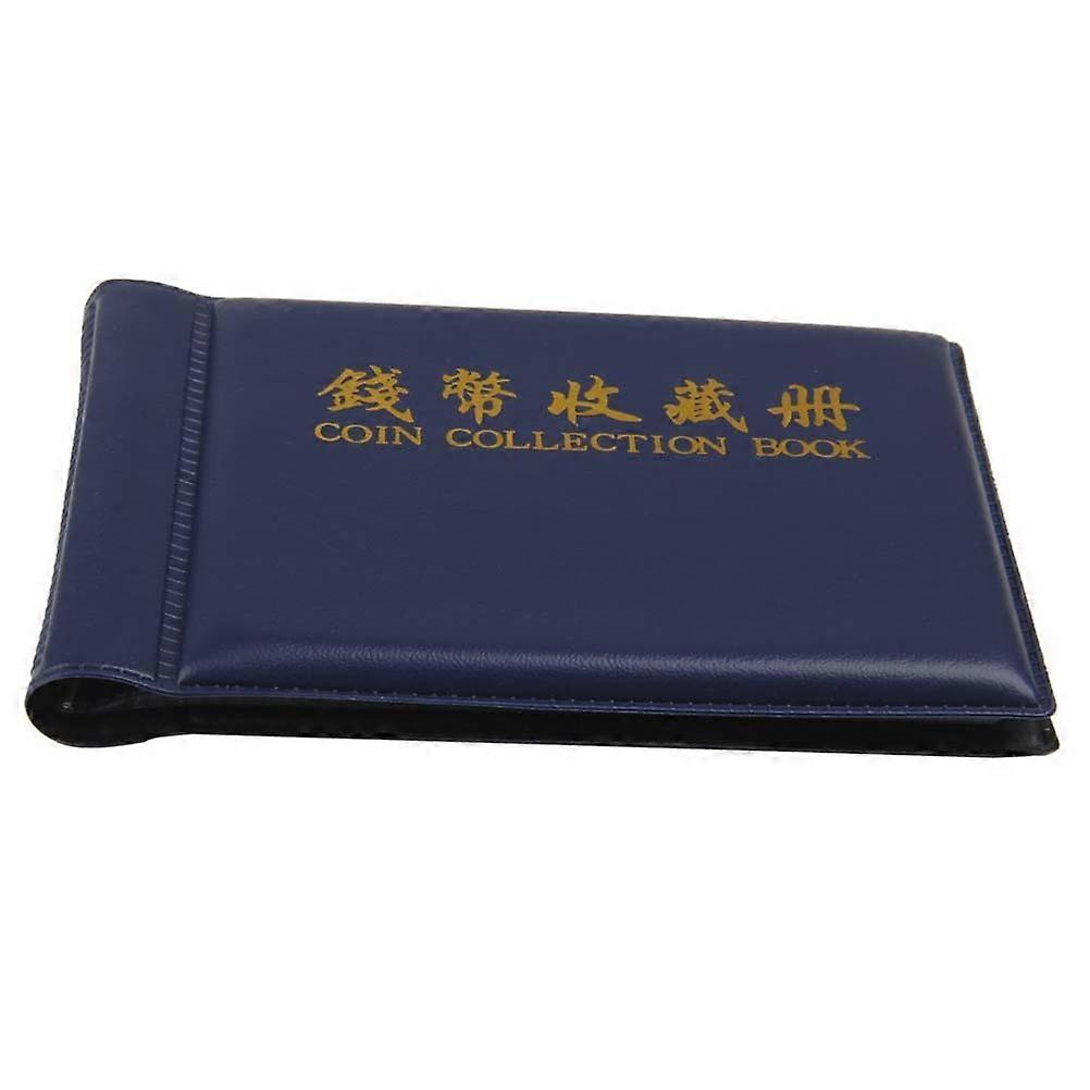 Coin Collecting Book 60-Pocket Album for Coin Collection Navy Blue